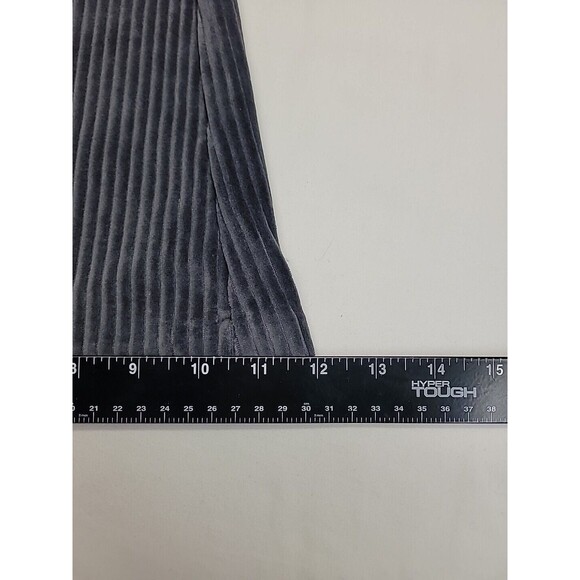 Aerie Juniors Ribbed Pull On Pants Gray Size M Short Flared Cotton Blend - Picture 9 of 9